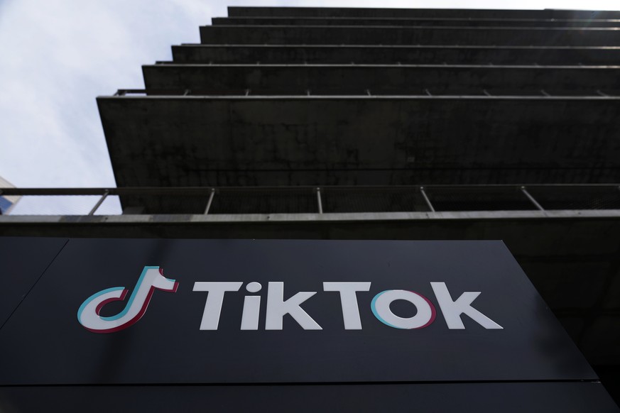 FILE - The TikTok Inc. building is seen in Culver City, Calif., on March 17, 2023. Recent moves by President Joe Biden to pressure TikTok over its Chinese ownership and approve oil drilling in an unta ...