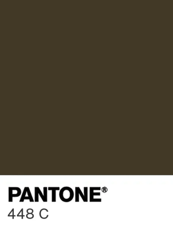 La couleur « 448 C » des systèmes de couleurs de la société Pantone est la seule marque peu attrayante.