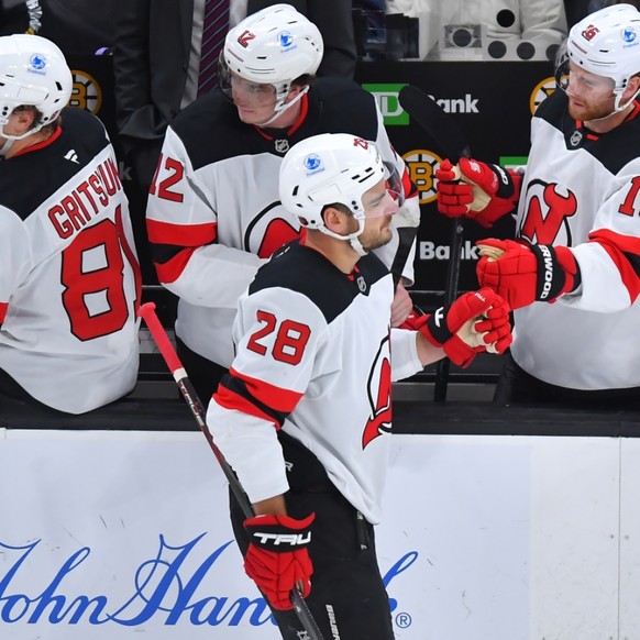 Timo Meier (28) a marqué en vain pour les Devils samedi