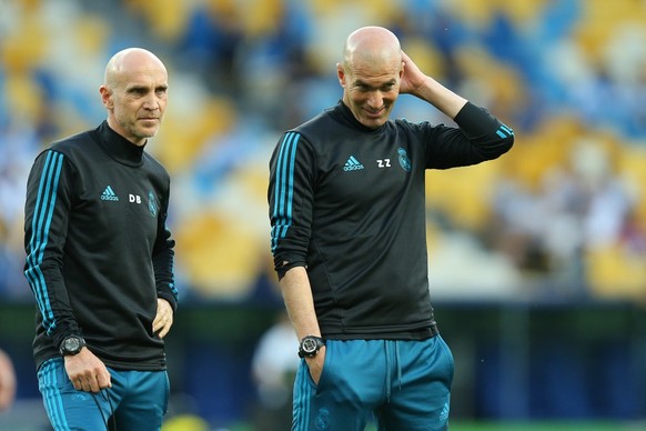 David Bettoni (à gauche) et Zinédine Zidane: la même coupe de cheveux, mais pas le même rôle.