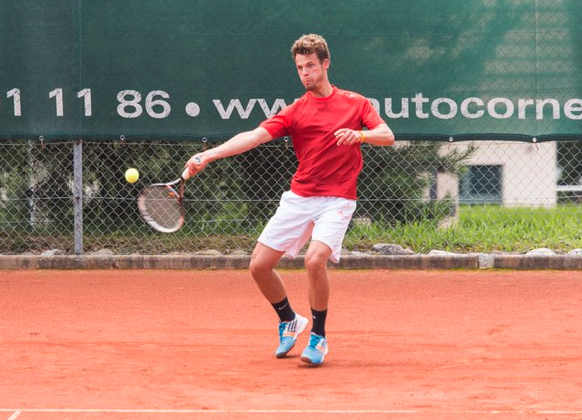 Guillaume Markwalder et son coup droit ont fait mal à plus d'un adversaire cette saison en interclubs.