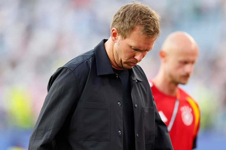 FOXBOROUGH, MASSACHUSETTS - JUNE 29: Julian Nagelsmann, Head Coach of Germany reacts after defeat in the FIFA World Cup 2026 Round Of 32 match between Germany and Paraguay at Boston Stadium on June 29 ...