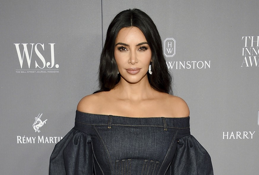 FILE - In this Nov. 6, 2019, file photo, Kim Kardashian attends the WSJ. Magazine 2019 Innovator Awards at the Museum of Modern Art on in New York. Kardashian West is hosting &quot;Saturday Night Live ...