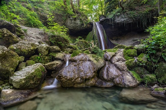 Schwarzenbach Wasserfall höchster im Kanton Zug Rauszeit