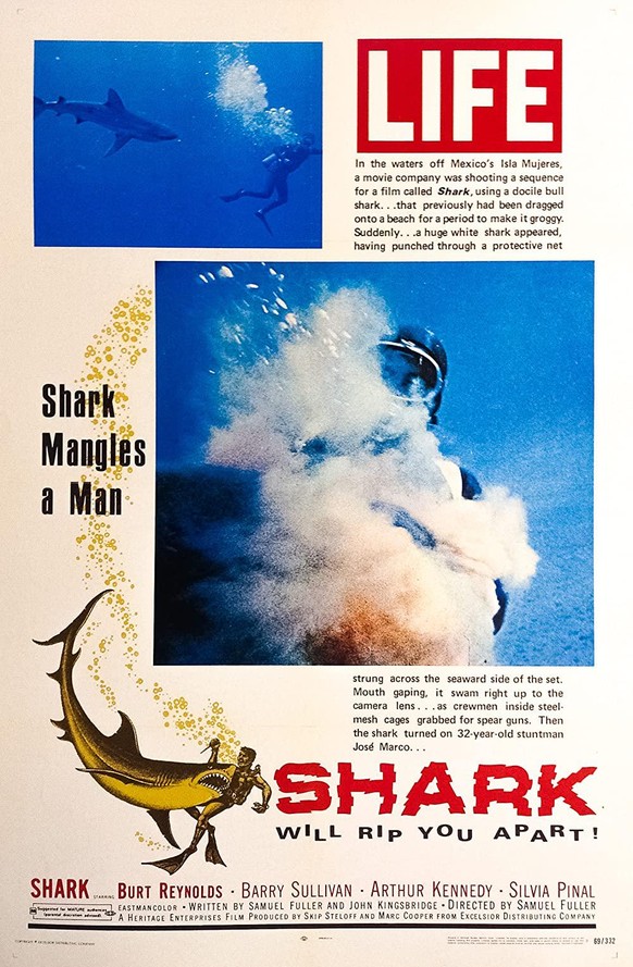 Mort de José Marco dans Shark! de 1969 dans le journal Life
