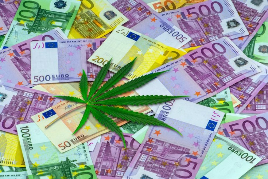 Euros cannabis billets de banque France commerce business employeur