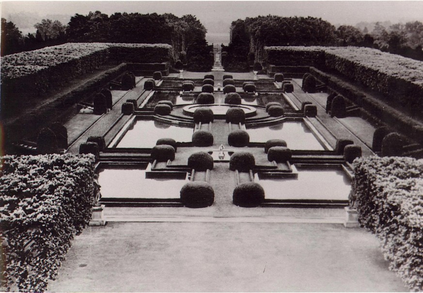 Les jardins à la française d’Oheka Castle.