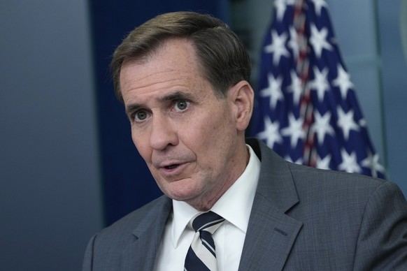 National Security Council spokesman John Kirby speaks during the daily briefing at the White House in Washington, Wednesday, May 31, 2023. (AP Photo/Susan Walsh)
John Kirby