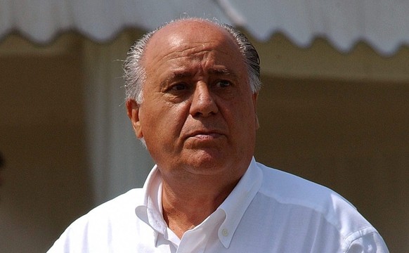 epa04991185 (FILE) A file picture dated 20 July 2012 of Spanish bussinessman Amancio Ortega, owner of Spanish textile group Inditex, in A Coruna, Galicia, northwestern Spain. According to Forbes list, ...