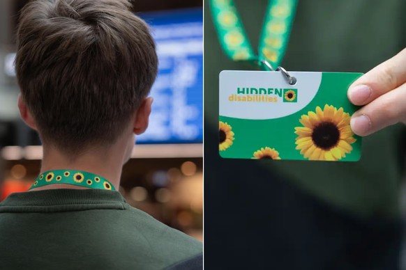 Cordon tournesol des CFF pour les handicaps invisibles