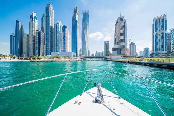 Dubai Marina Urban Skyline