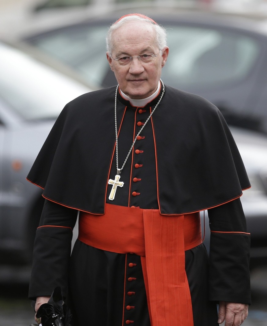 Canadian Cardinal Marc Ouellet arrives at the Vatican, Thursday, March 7, 2013.