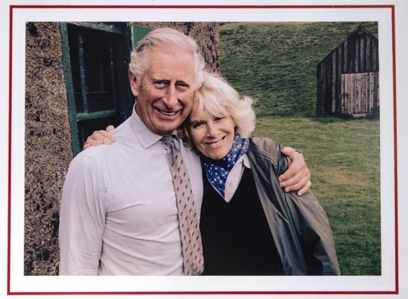 epa05073729 Undated handout photo released by the Clarence House on 18 December 2015 shows the Christmas card of the Prince of Wales and Duchess of Cornwall. The card features a photograph of the roya ...