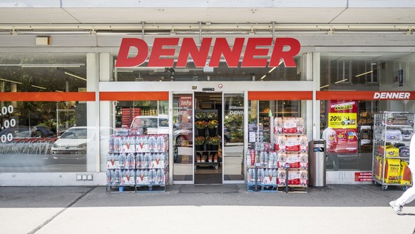 Die Denner Filiale an der Scheibenstrasse, fotografiert am Mittwoch, 26. April 2023 in Bern. (KEYSTONE/Christian Beutler)