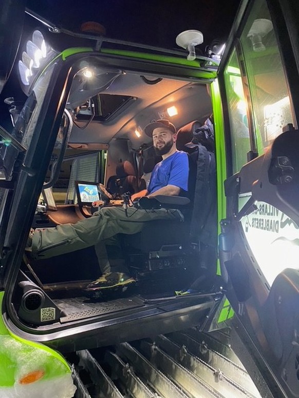 Adrien Jaggy, reponsable des dameurs de la station de Villars (VD).