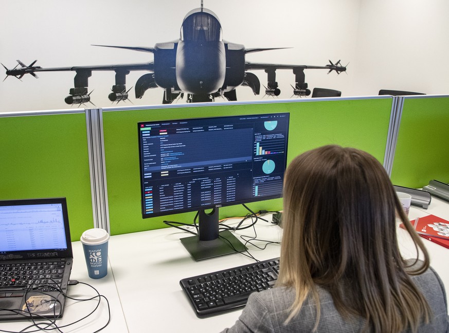 epa09455009 A specialist works on the operation hall of the Russian Cyber Security Center in Moscow, Russia, 08 September 2021. Cybersecurity is becoming one of the most important topics at the state ...