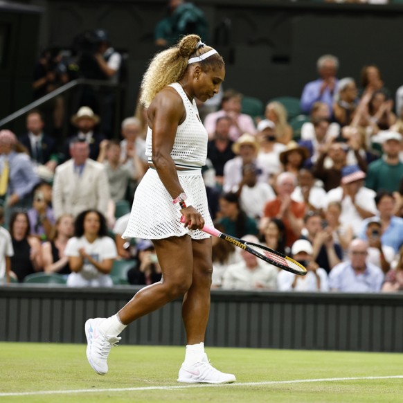 Serena Williams s'était inclinée en trois sets pour son retour à Wimbledon mardi.