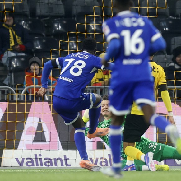 Omar Janneh a inscrit son premier but sous les couleurs du LS face à YB.