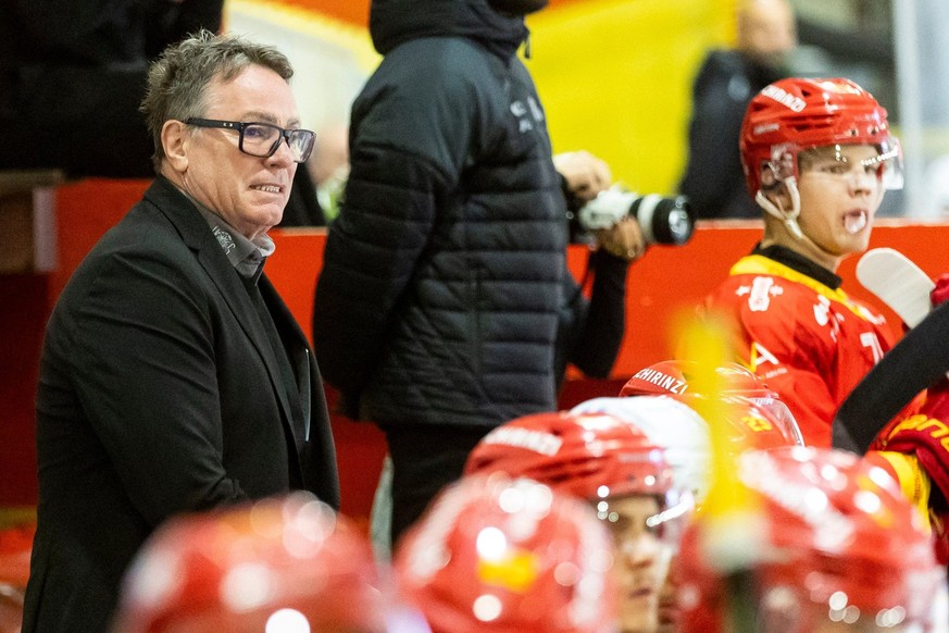 Chris McSorley en septembre dernier lors d'un match à domicile contre Olten.