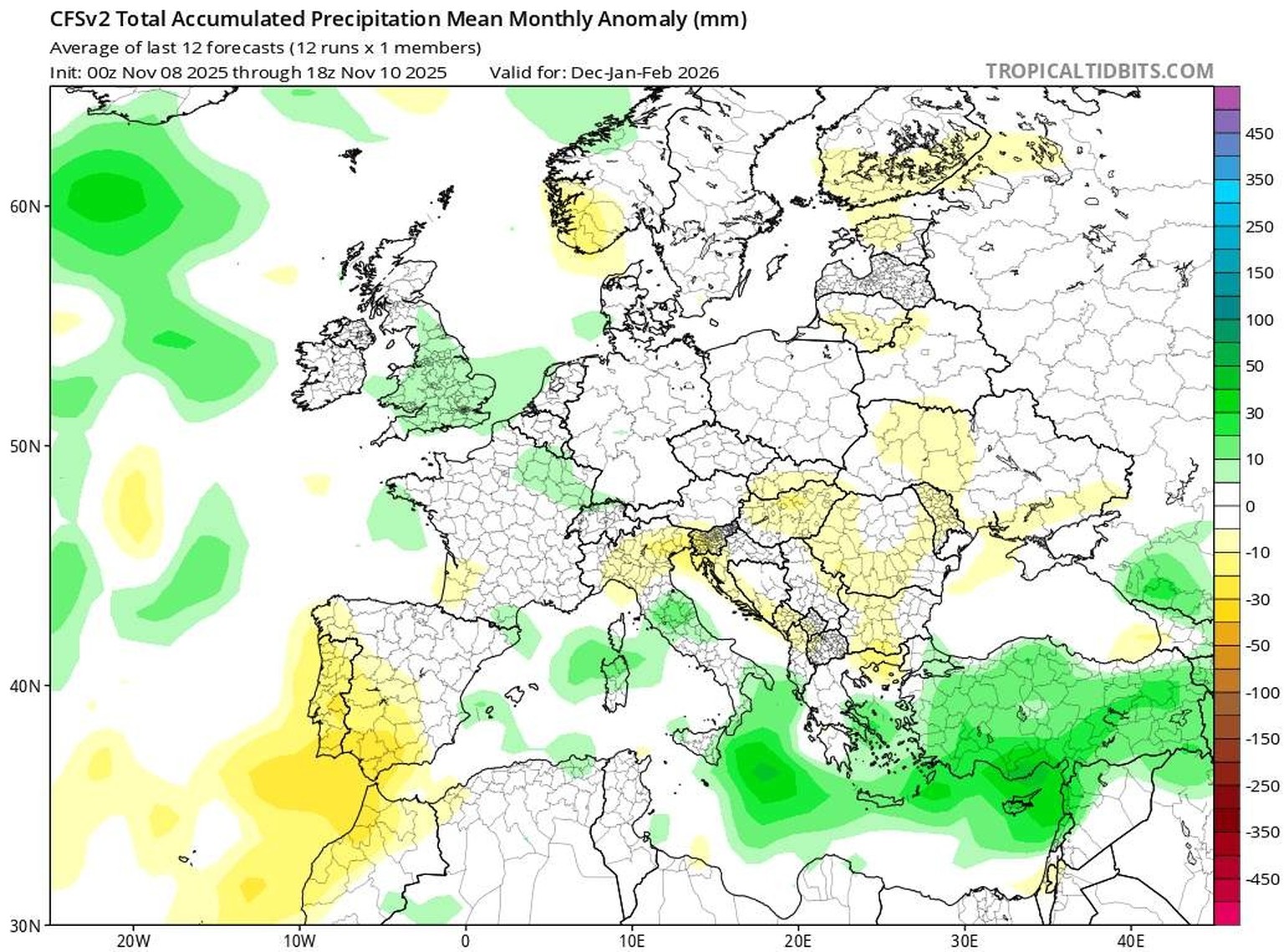 Das sagen die Prognosen für Dezember 2025 bis Februar 2026.