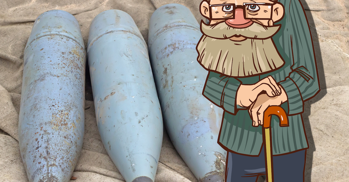 Un papy fran&ccedil;ais se coince un obus dans l'anus, l'h&ocirc;pital est &eacute;vacu&eacute;