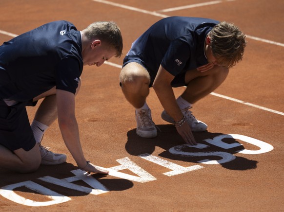 Gstaad est pr黎 pour une grande semaine de tennis.