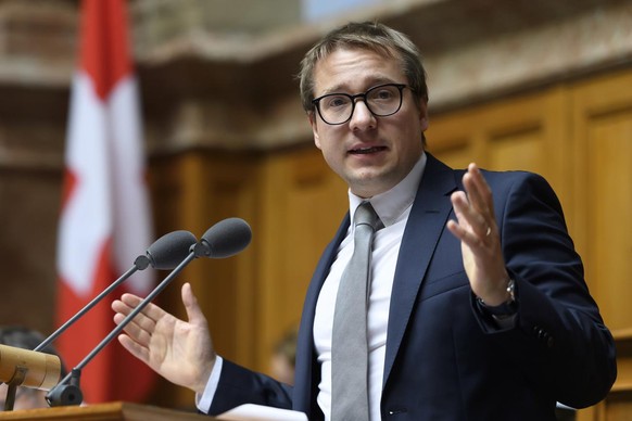 Philippe Nantermod, FDP-VS, spricht waehrend der Wintersession der Eidgenoessischen Raete, am Dienstag, 17. Dezember 2019 im Nationalrat in Bern. (KEYSTONE/Anthony Anex)