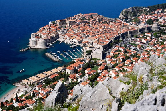The old town of Dubrovnik, Croatia, stands on the coast of the Adriatic Sea, Monday, April 27, 2026. (AP Photo/Darko Bandic)
Croatia Fuel Tourism
