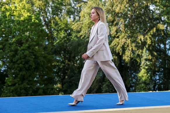 Giorgia Meloni au G7 d'Evian, en juin 2026.