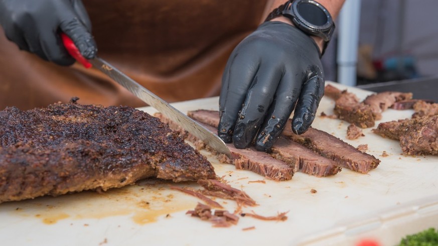 Texas BBQ brisket beef ribs barbecue smoker essen food rindfleisch kochen