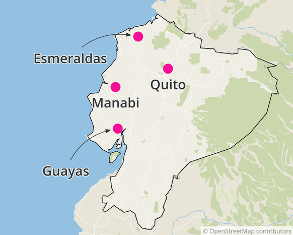 Ville d&#039;Equateur corrompues par les cartels.