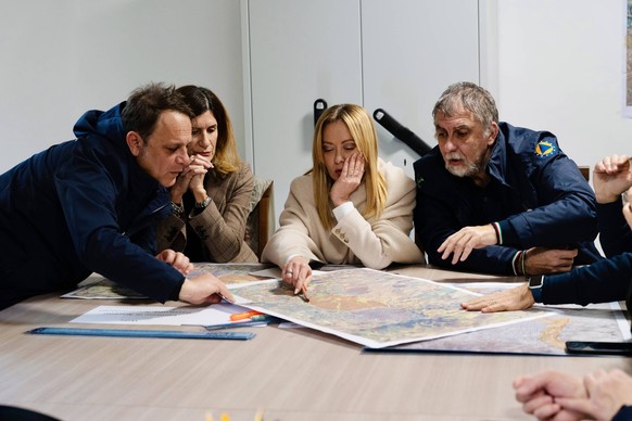 Italy s Premier Meloni visits Sicilian town teetering on edge of a cliff after massive landslide SICILY, ITALY - JANUARY 28: ----EDITORIAL USE ONLY MANDATORY CREDIT - ITALIAN PRIME MINISTRY / PALAZZO  ...