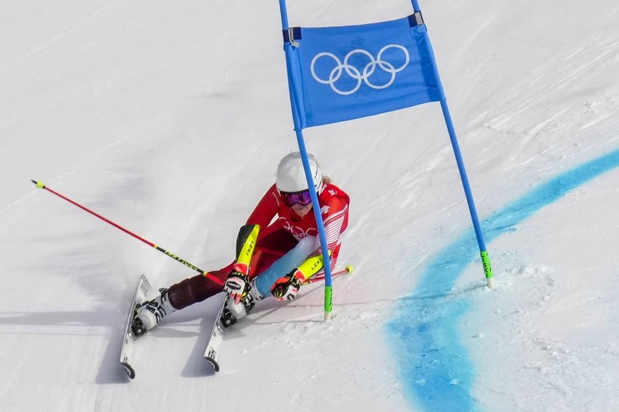 Lara Gut-Behrami a réussi à décrocher la médaille de bronze du géant des JO de Pékin, alors qu'elle n'était que 8e après la première manche.