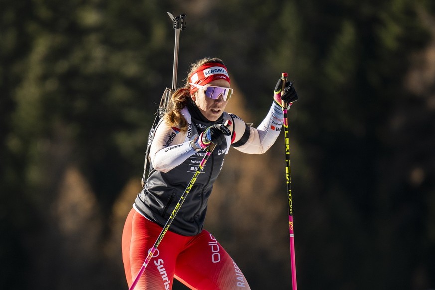 Lena Häcki à l'entraînement