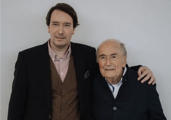 Philip J. Müller et Sepp Blatter.