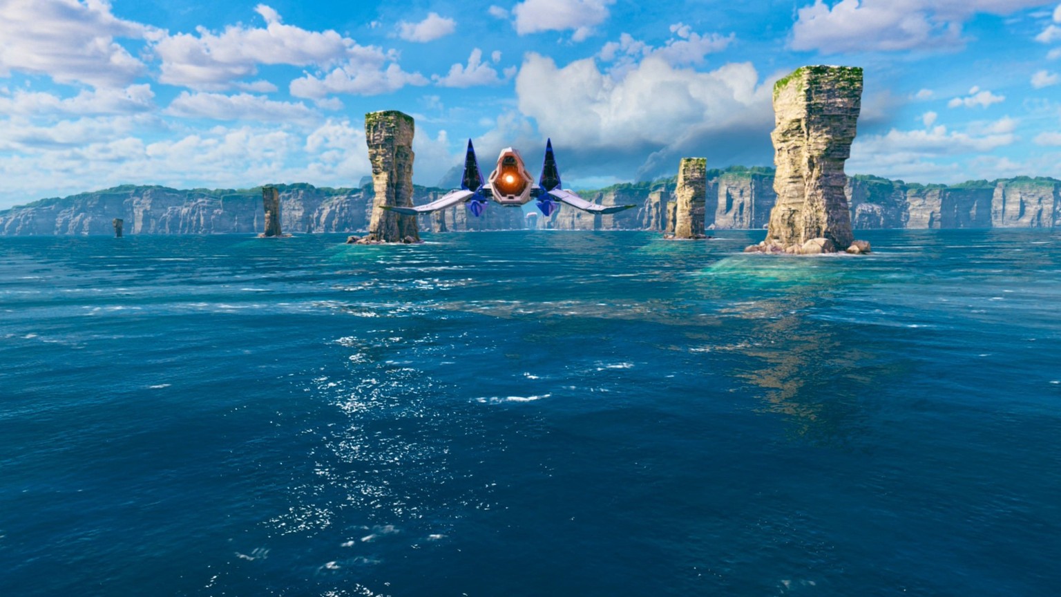 Le jeux propose divers biomes et véhicules à piloter.