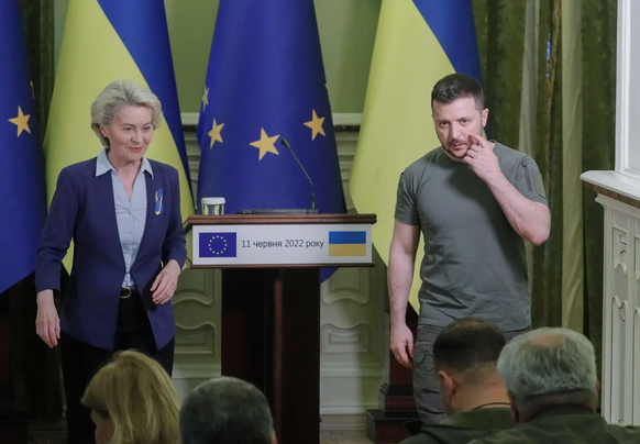 Ursula von der Leyen a rencontré le président ukrainien le 11 juin dernier.