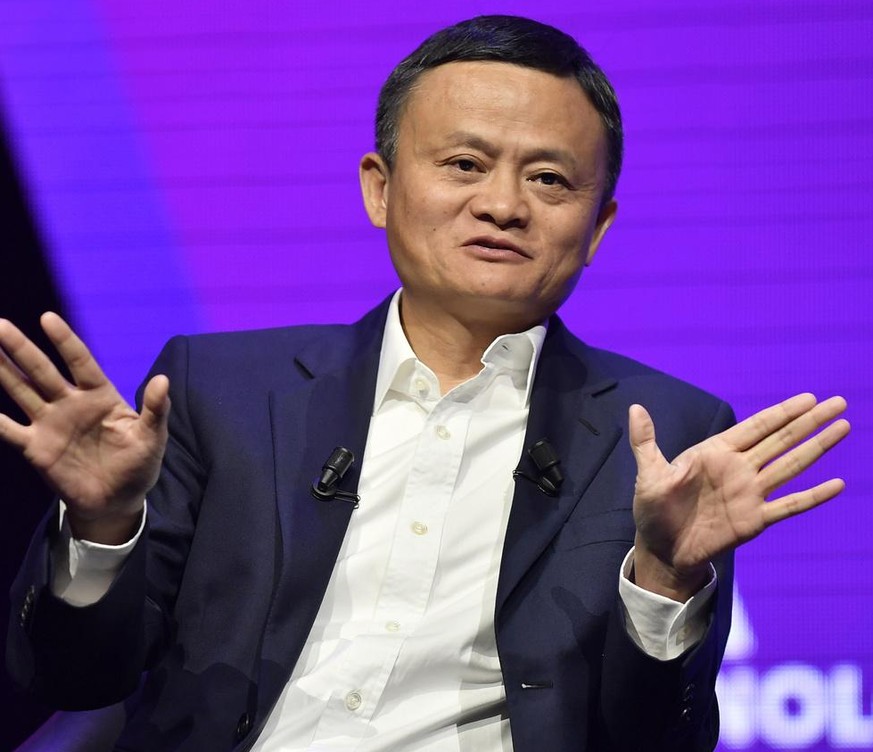 epa07831569 (FILE) - Jack Ma, Executive chairman and co-founder of Alibaba Group at the Vivatech startups and innovation fair, in Paris, France, 16 May 2019 (reissued 10 September 2019). Jack Ma is du ...