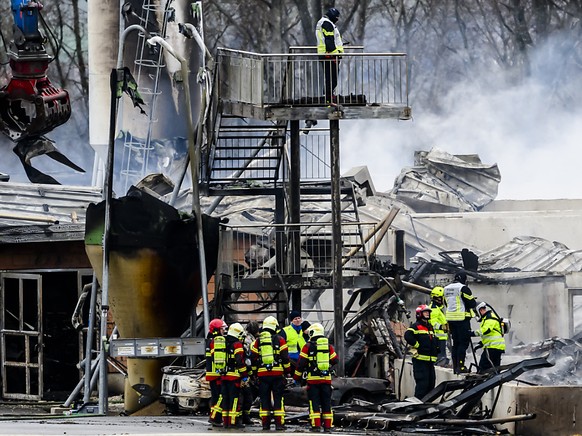 Un corps sans vie a �t� d�couvert dans l&#039;exploitation agricole ravag�e par les flammes la semaine derni�re � Bottens (VD) (archives)