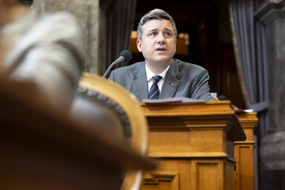 Staenderat Mathias Zopfi, GP-GL, spricht waehrend der Sommersession der Eidgenoessischen Raete, am Dienstag, 2. Juni 2026 im Staenderat in Bern. (KEYSTONE/Anthony Anex)