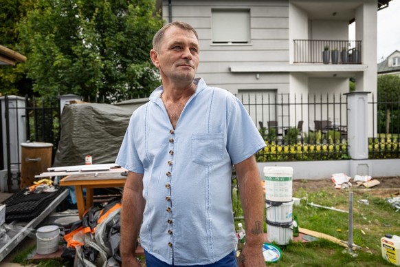 Vitalii Vizinskyi, 47 ans, propriétaire d&#039;une entreprise de bâtiment, originaire de l&#039;ouest de l&#039;Ukraine