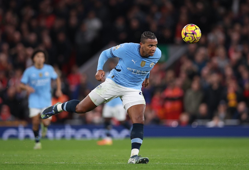 epa11752192 Manuel Akanji of Manchester City in action during the English Premier League match between Liverpool and Manchester City in Liverpool, Britain, 01 December 2024. EPA/ADAM VAUGHAN EDITORIAL ...