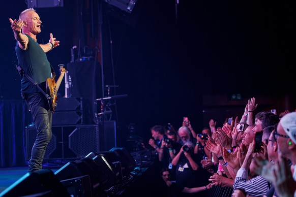 British singer Sting performs on the Stravinski stage during the 60th Montreux Jazz Festival in Montreux, Switzerland, Saturday, July 4, 2026. (Valentin Flauraud/Keystone via AP)
Switzerland Montreux  ...