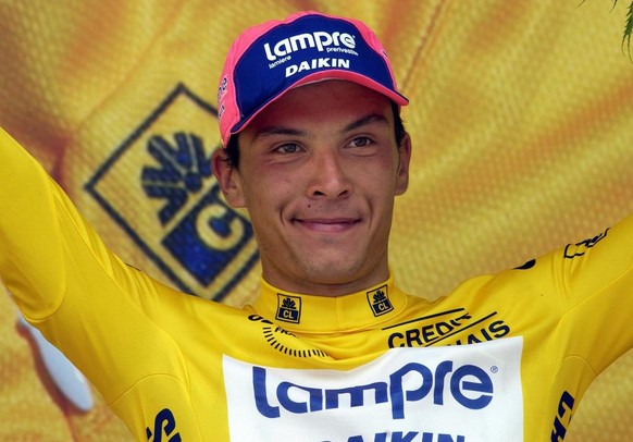 Rubens Bertogliati a remporté la première étape du Tour de France 2002 et s'était emparé du maillot jaune.