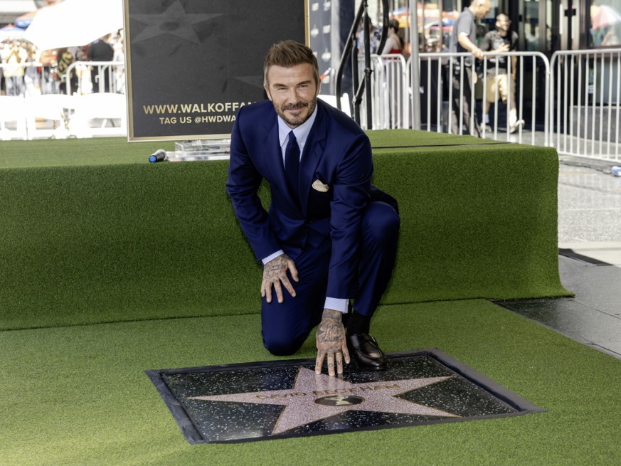 David Beckham a inauguré son étoile à Hollywood quelques heures avant le coup d'envoi d'Etats-Unis-Paraguay.