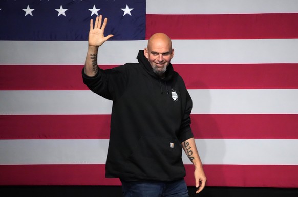 John Fetterman quitte rarement son sweat à capuche.