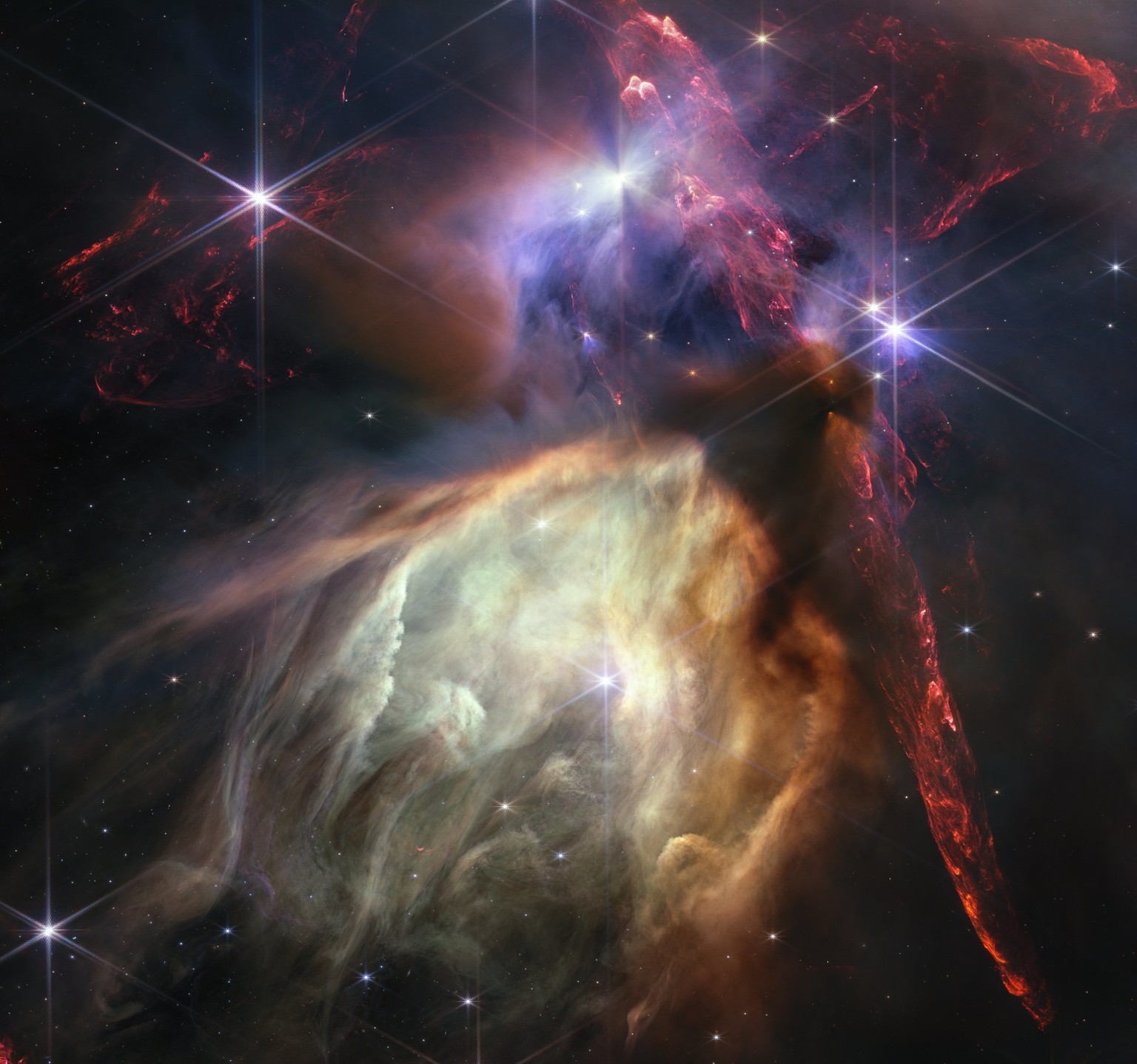 La naissance des étoiles, par James Webb.