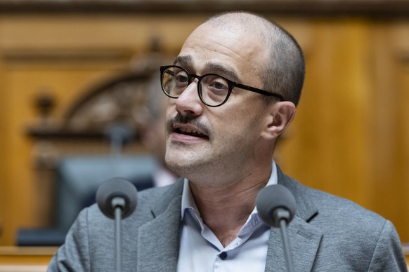 David Roth, SP-LU, spricht ueber Home Office, an der Herbstsession der Eidgenoessischen Raete, am Dienstag, 23. September 2025 im Nationalrat in Bern. (KEYSTONE/Alessandro della Valle)