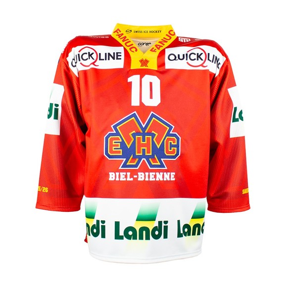 National-League-Saison 2025/26: Die Trikots des EHC Biel.