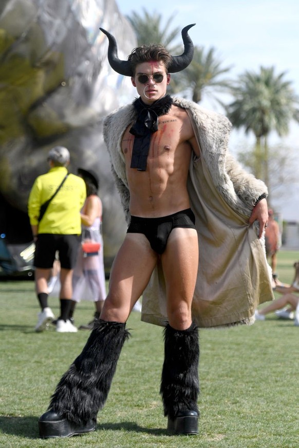 INDIO, CA - APRIL 14: Festivalgoer attends the 2019 Coachella Valley Music And Arts Festival on April 14, 2019 in Indio, California. (Photo by Frazer Harrison/Getty Images for Coachella)